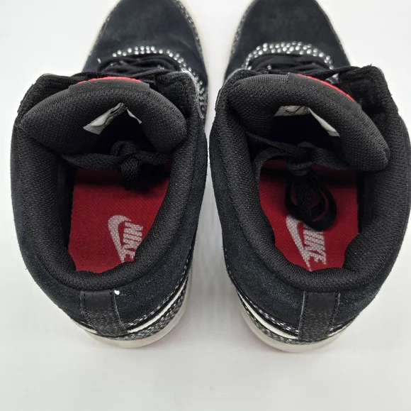 Nike Force Womens Dunk Sky Hi Black White Polka Hidden Wedge Shoes Women Size 9 - Picture 5 of 10